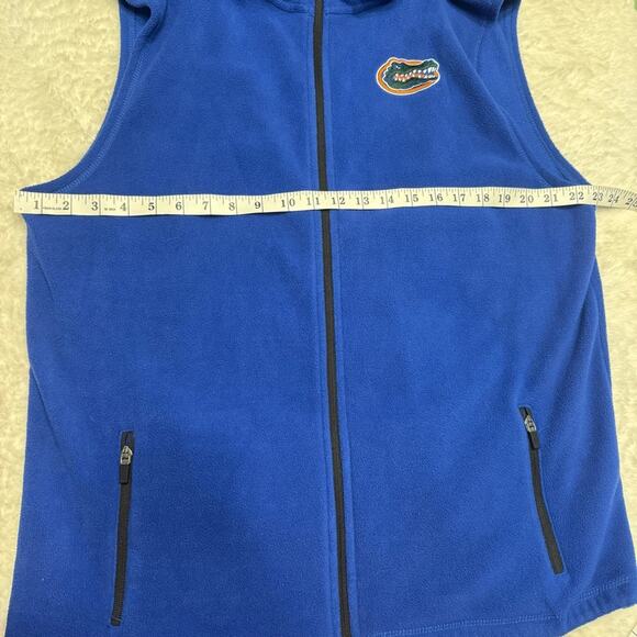 Florida Gators Stadium Athletics Men’s Blue Fleece Full Zip Up Vest Size XL - Picture 6 of 6